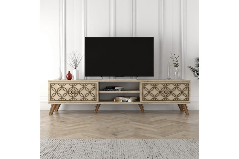 Chass TV-benk 180 cm - Beige - Møbler - TV- & Mediamøbler - TV benk & mediabenk