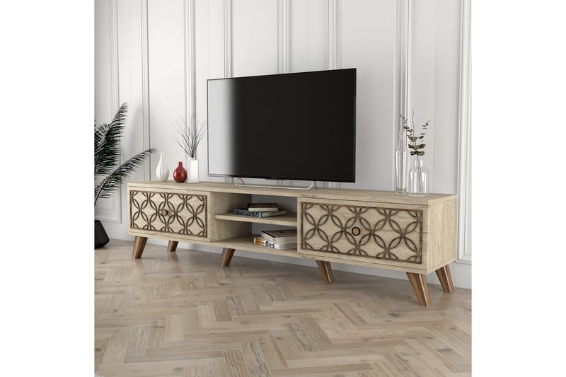 Chass TV-benk 180 cm - Beige - Møbler - TV- & Mediamøbler - TV benk & mediabenk