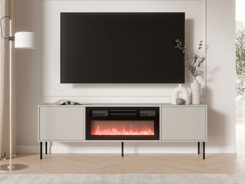 Claven TV-benk 183 cm - beige - Møbler - TV- & Mediamøbler - TV benk & mediabenk