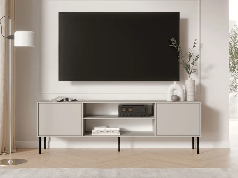 Claven TV-benk 183 cm - beige - Møbler - TV- & Mediamøbler - TV benk & mediabenk