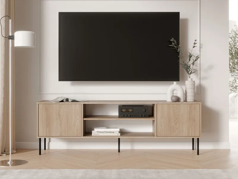 Claven TV-benk 183 cm - brun - Møbler - TV- & Mediamøbler - TV benk & mediabenk