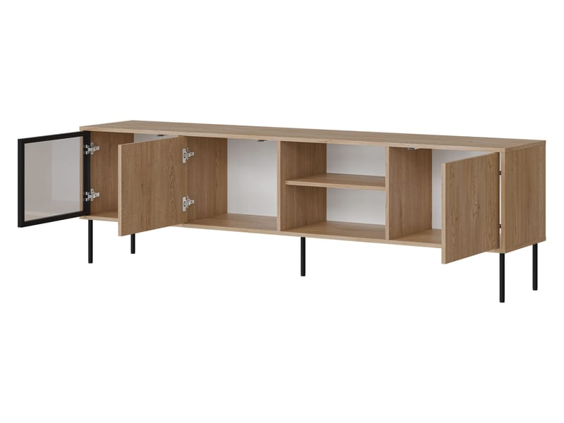 Claven TV-benk 201 cm - beige - Møbler - TV- & Mediamøbler - TV benk & mediabenk