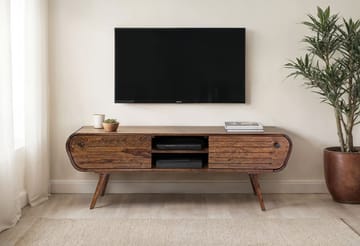Coreri TV-benk 160 cm - Mørk brun - Møbler - TV- & Mediamøbler - TV benk & mediabenk