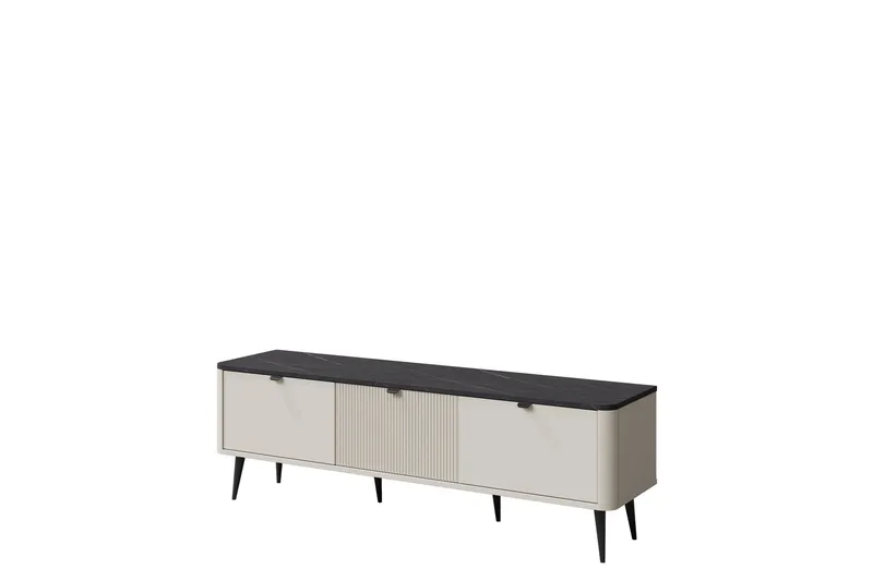 Cucina Tv-Skap 160x40 cm - Beige/Grå - Møbler - TV- & Mediamøbler - TV benk & mediabenk