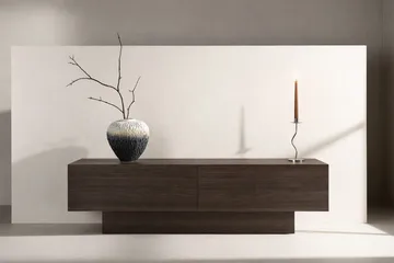 Cuenca TV-benk 160 cm - Semsket skinn - Møbler - TV- & Mediamøbler - TV benk & mediabenk