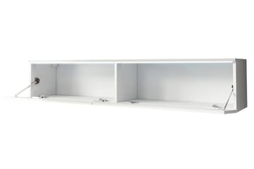 Cuguen TV-benk 140 cm LED-belysning - Grå/Hvit - Møbler - TV- & Mediamøbler - TV benk & mediabenk