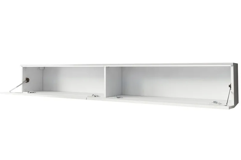 Cuguen Tv-skap 180 cm Hvit LED - Hvit - Møbler - TV- & Mediamøbler - TV benk & mediabenk