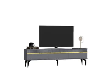Defneia TV-benk 180 cm - Gull/Antrasitt - Møbler - TV- & Mediamøbler - TV benk & mediabenk