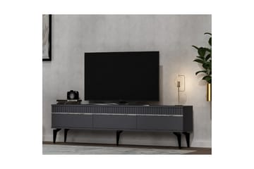Defneia TV-benk 180 cm - Sølv/Antrasitt - Møbler - TV- & Mediamøbler - TV benk & mediabenk