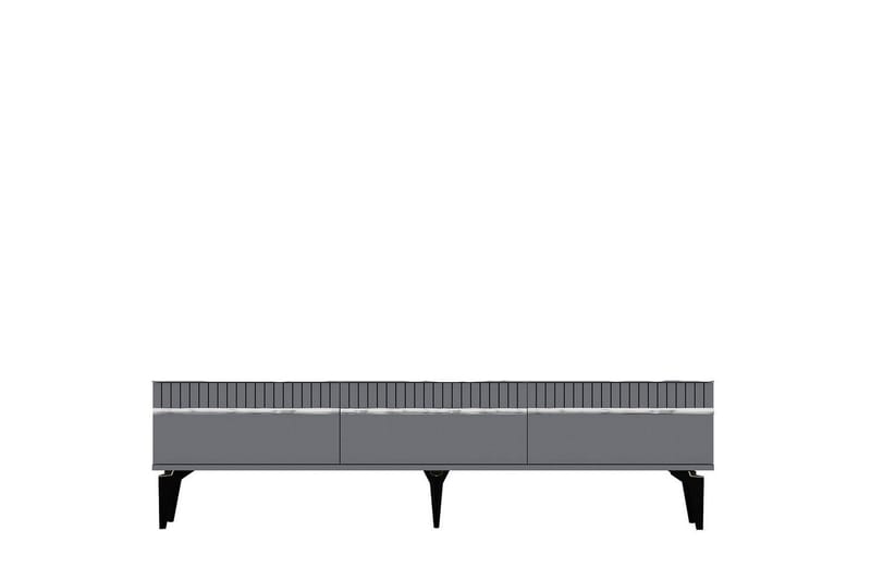 Defneia TV-benk 180 cm - Sølv/Antrasitt - Møbler - TV- & Mediamøbler - TV benk & mediabenk