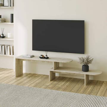 Deliones TV-benk 130 cm - Travertin - Møbler - TV- & Mediamøbler - TV benk & mediabenk