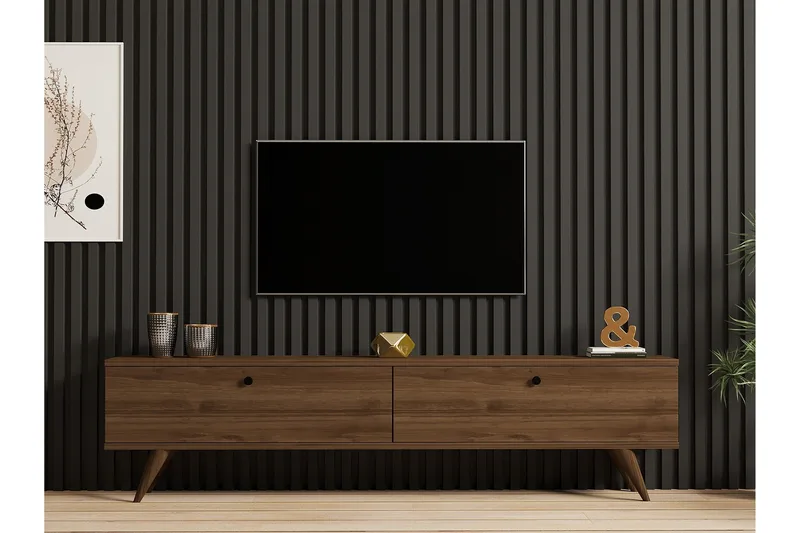 Djarhint TV-benk 160 cm - Valnøtt - Møbler - TV- & Mediamøbler - TV benk & mediabenk