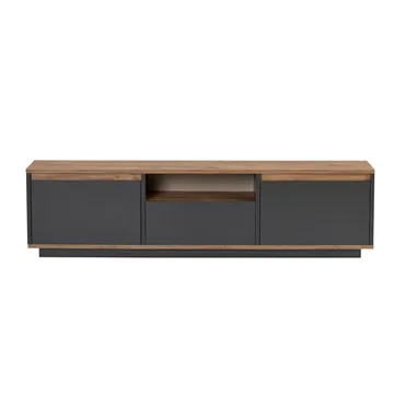 Domar TV-benk 160 cm - Antrasitt/Atlantic pine - Møbler - TV- & Mediamøbler - TV benk & mediabenk