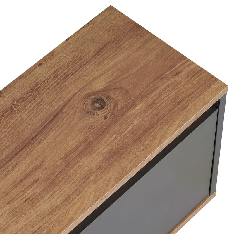 Domar TV-benk 160 cm - Antrasitt/Atlantic pine - Møbler - TV- & Mediamøbler - TV benk & mediabenk