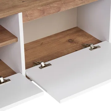 Domar TV-benk 160 cm - Atlantic-furu, hvit - Møbler - TV- & Mediamøbler - TV benk & mediabenk