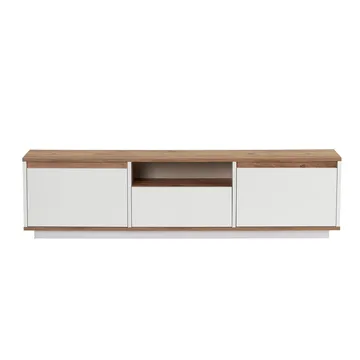 Domar TV-benk 160 cm - Atlantic-furu, hvit - Møbler - TV- & Mediamøbler - TV benk & mediabenk