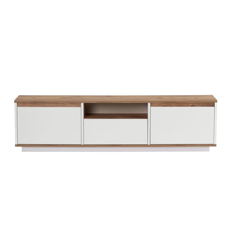 Domar TV-benk 160 cm - Atlantic-furu, hvit - Møbler - TV- & Mediamøbler - TV benk & mediabenk