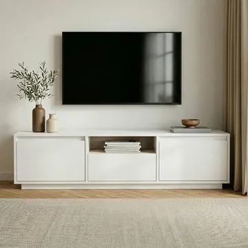 Domar TV-benk 160 cm - Naturlig hvit - Møbler - TV- & Mediamøbler - TV benk & mediabenk