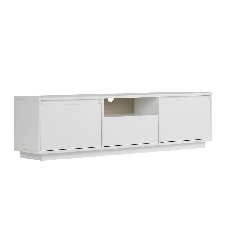 Domar TV-benk 160 cm, Naturlig hvit