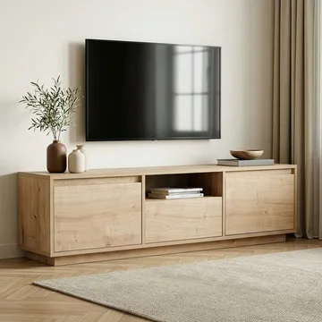 Domar TV-benk 160 cm - Sapphire-eik - Møbler - TV- & Mediamøbler - TV benk & mediabenk