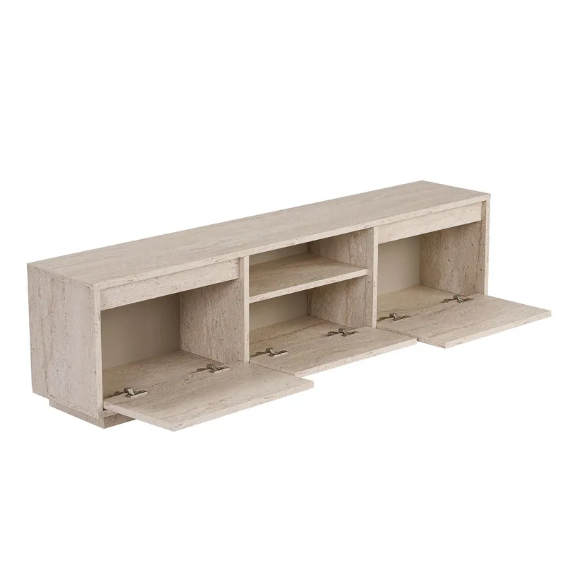 Domar TV-benk 160 cm - Travertin - Møbler - TV- & Mediamøbler - TV benk & mediabenk