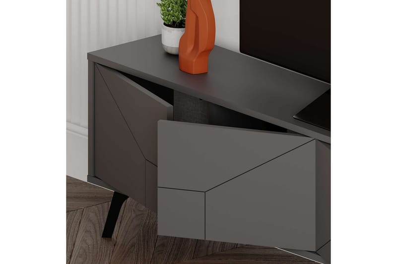Dune TV-benk 180 cm - Antrasitt - Møbler - TV- & Mediamøbler - TV benk & mediabenk