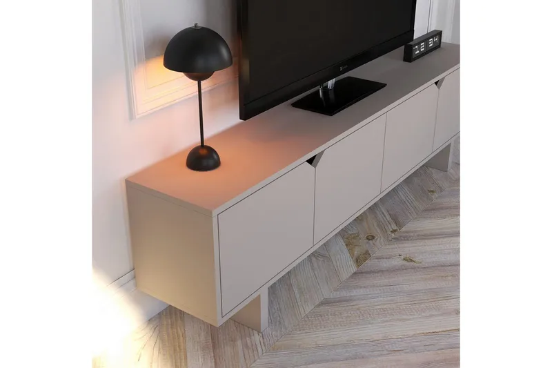 Edrion TV-benk 180 cm - Beige - Møbler - TV- & Mediamøbler - TV benk & mediabenk