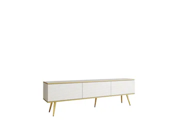 Edson TV-benk 175 cm - Hvit - Møbler - TV- & Mediamøbler - TV benk & mediabenk