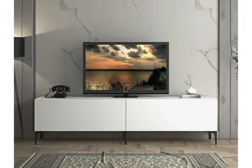 Elspet TV-benk 200 cm - Hvit - Møbler - TV- & Mediamøbler - TV benk & mediabenk