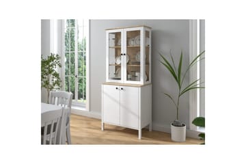 Elvan Bokhylle 83 cm - Natur/Hvit - Oppbevaring - Hylle - Bokhylle