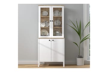 Elvan Bokhylle 83 cm - Natur/Hvit - Oppbevaring - Hylle - Bokhylle