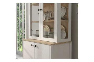 Elvan Bokhylle 83 cm - Natur/Hvit - Oppbevaring - Hylle - Bokhylle