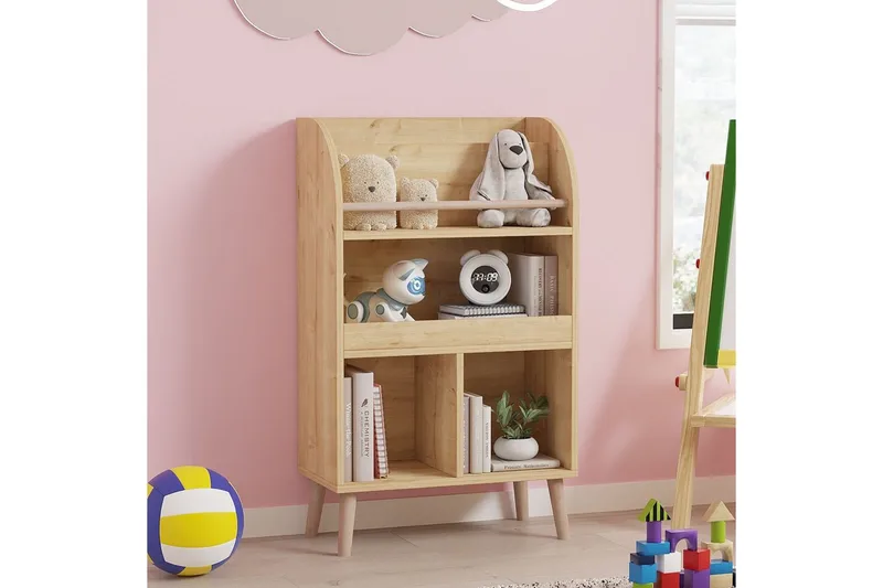 Elyric Bokhylle 60 cm - Eik - Oppbevaring - Hylle - Bokhylle