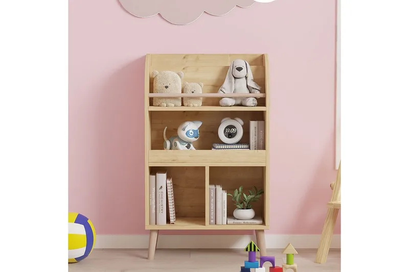 Elyric Bokhylle 60 cm - Eik - Oppbevaring - Hylle - Bokhylle