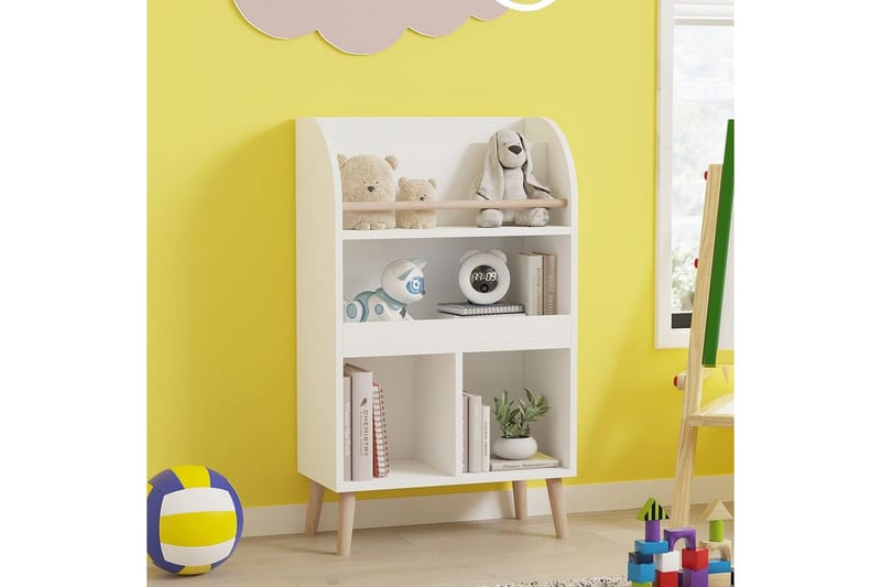 Elyric Bokhylle 60 cm - Hvit - Oppbevaring - Hylle - Bokhylle