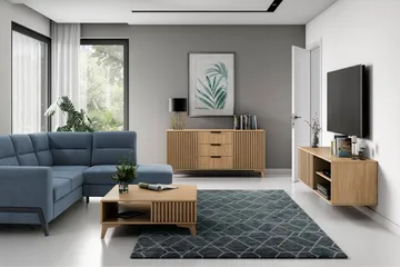 Entsian Tv-benk 40x40 cm - Brun - Møbler - TV- & Mediamøbler - TV benk & mediabenk