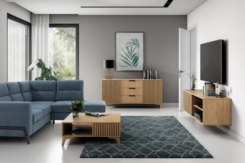 Entsian Tv-benk 40x40 cm - Brun - Møbler - TV- & Mediamøbler - TV benk & mediabenk