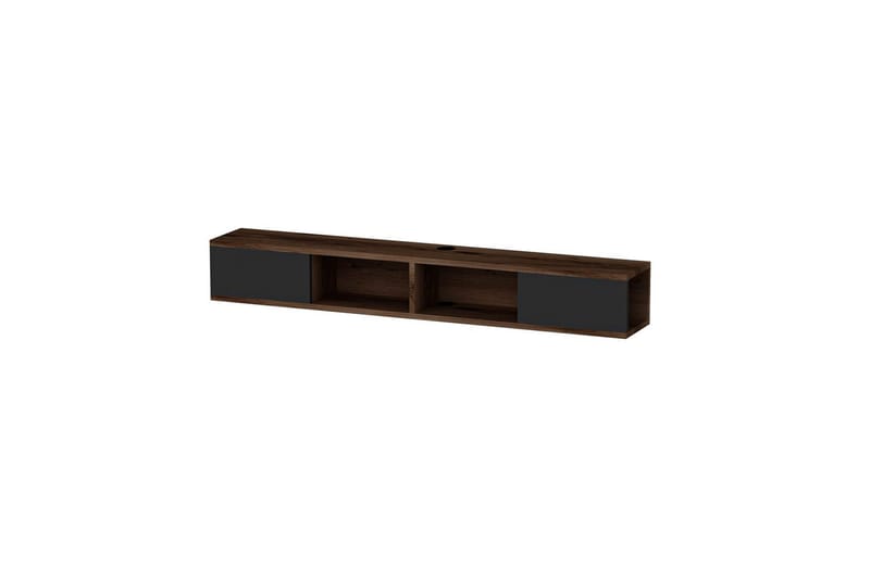 Faval TV-benk 140 cm, Valnøtt/Antrasitt