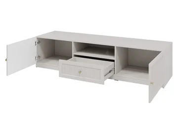 Fayric Gulvstående TV-benk 180 cm med Oppbevaring i Malt Tre - Beige - Møbler - TV- & Mediamøbler - TV benk & mediabenk