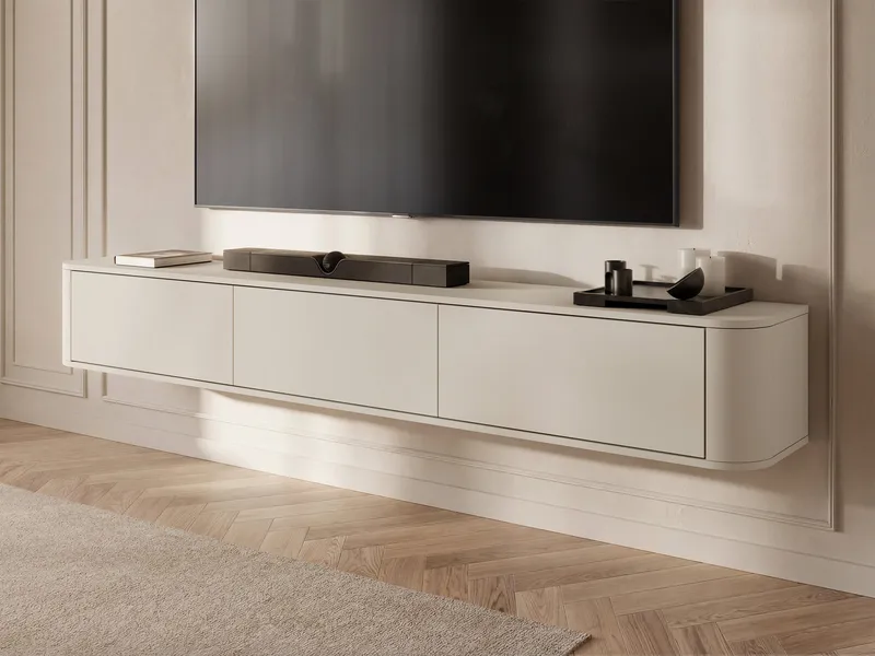 Fjora TV-benk 200 cm - Beige - Møbler - TV- & Mediamøbler - TV benk & mediabenk
