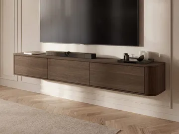 Fjora TV-benk 200 cm - Mørkebrun - Møbler - TV- & Mediamøbler - TV benk & mediabenk