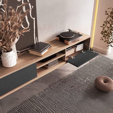 Flytende TV-stativ Frida 2 klaffer opp - Antrasitt - Møbler - TV- & Mediamøbler - TV benk & mediabenk