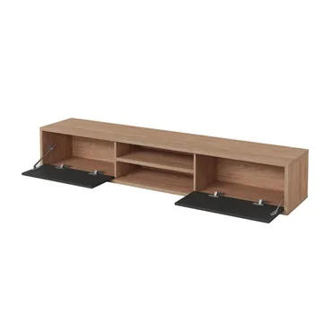 Flytende TV-stativ Frida 2 klaffer opp - Antrasitt - Møbler - TV- & Mediamøbler - TV benk & mediabenk