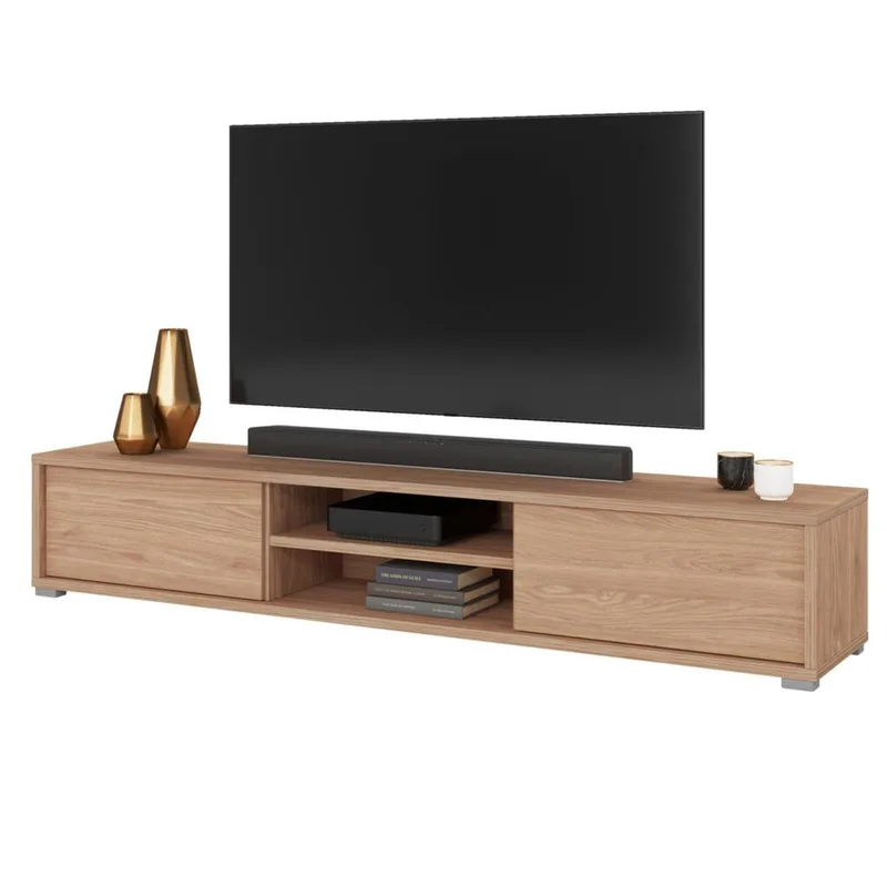 Flytende TV-stativ Frida 2 klaffer opp - Oljet Eik - Møbler - TV- & Mediamøbler - TV benk & mediabenk