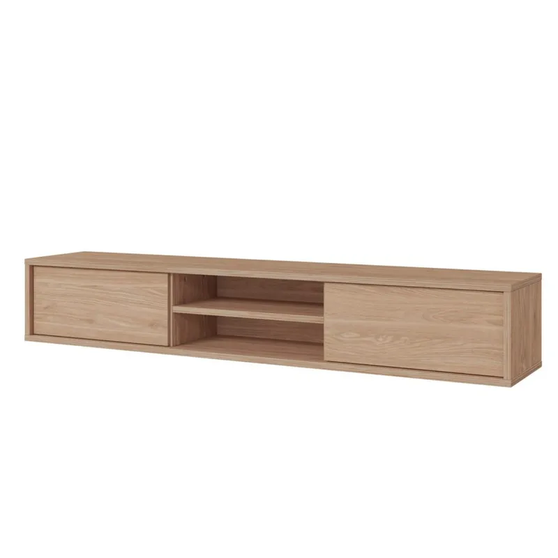 Flytende TV-stativ Frida 2 klaffer opp, Oljet Eik