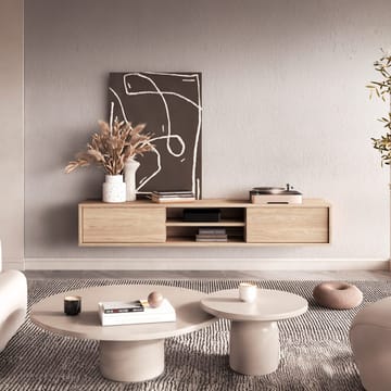 Flytende TV-stativ Frida 2 klaffer opp - Oljet Eik - Møbler - TV- & Mediamøbler - TV benk & mediabenk