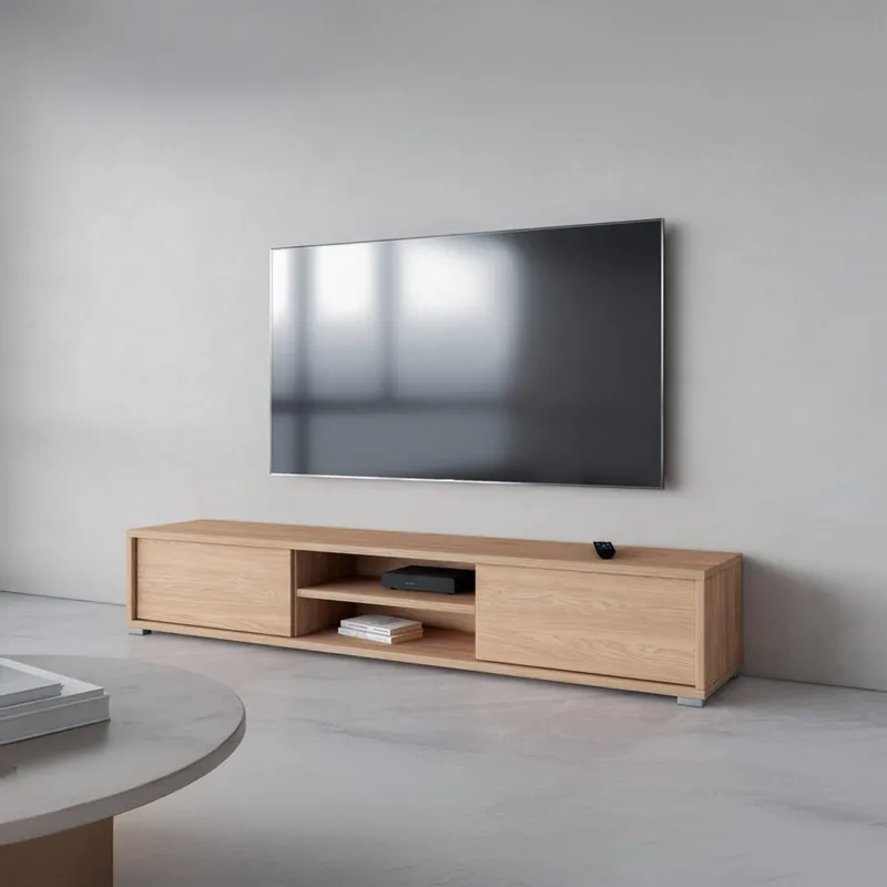 Flytende TV-stativ Frida 2 klaffer opp - Oljet Eik - Møbler - TV- & Mediamøbler - TV benk & mediabenk