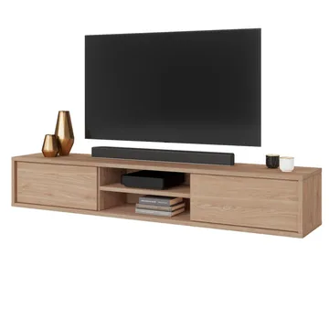 Flytende TV-stativ Frida 2 klaffer opp - Oljet Eik - Møbler - TV- & Mediamøbler - TV benk & mediabenk