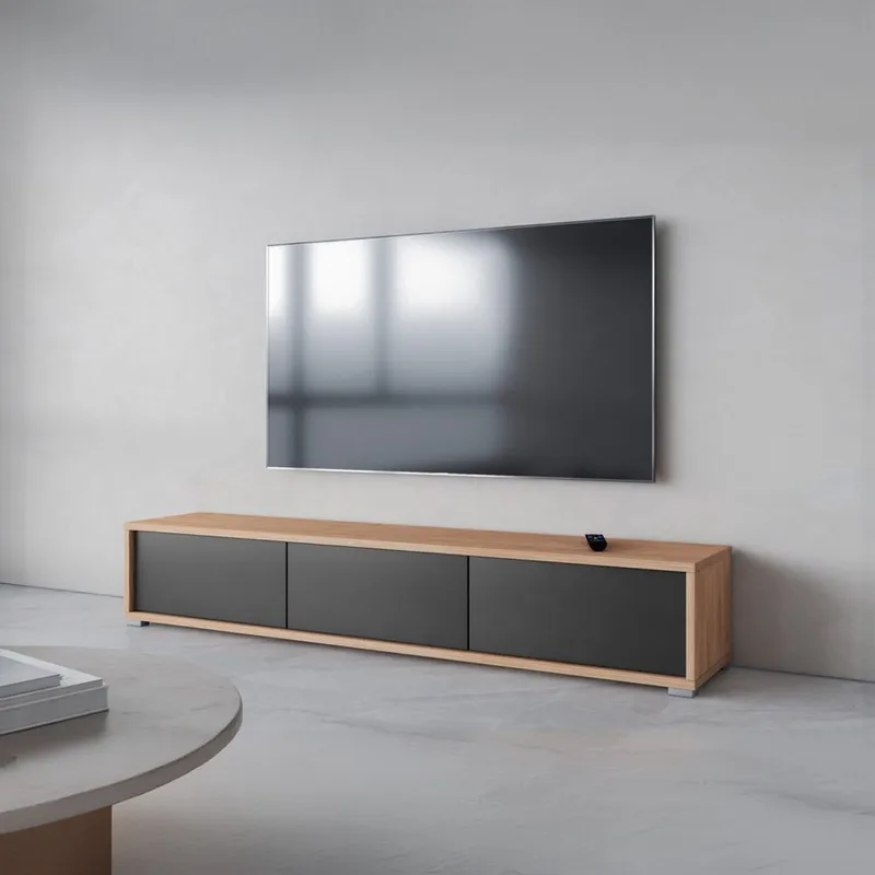 Flytende TV-stativ Frida 3 klaffer opp - Antrasitt - Møbler - TV- & Mediamøbler - TV benk & mediabenk