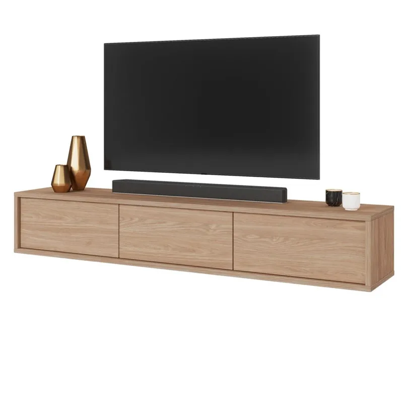 Flytende TV-stativ Frida 3 klaffer opp - Oljet Eik - Møbler - TV- & Mediamøbler - TV benk & mediabenk